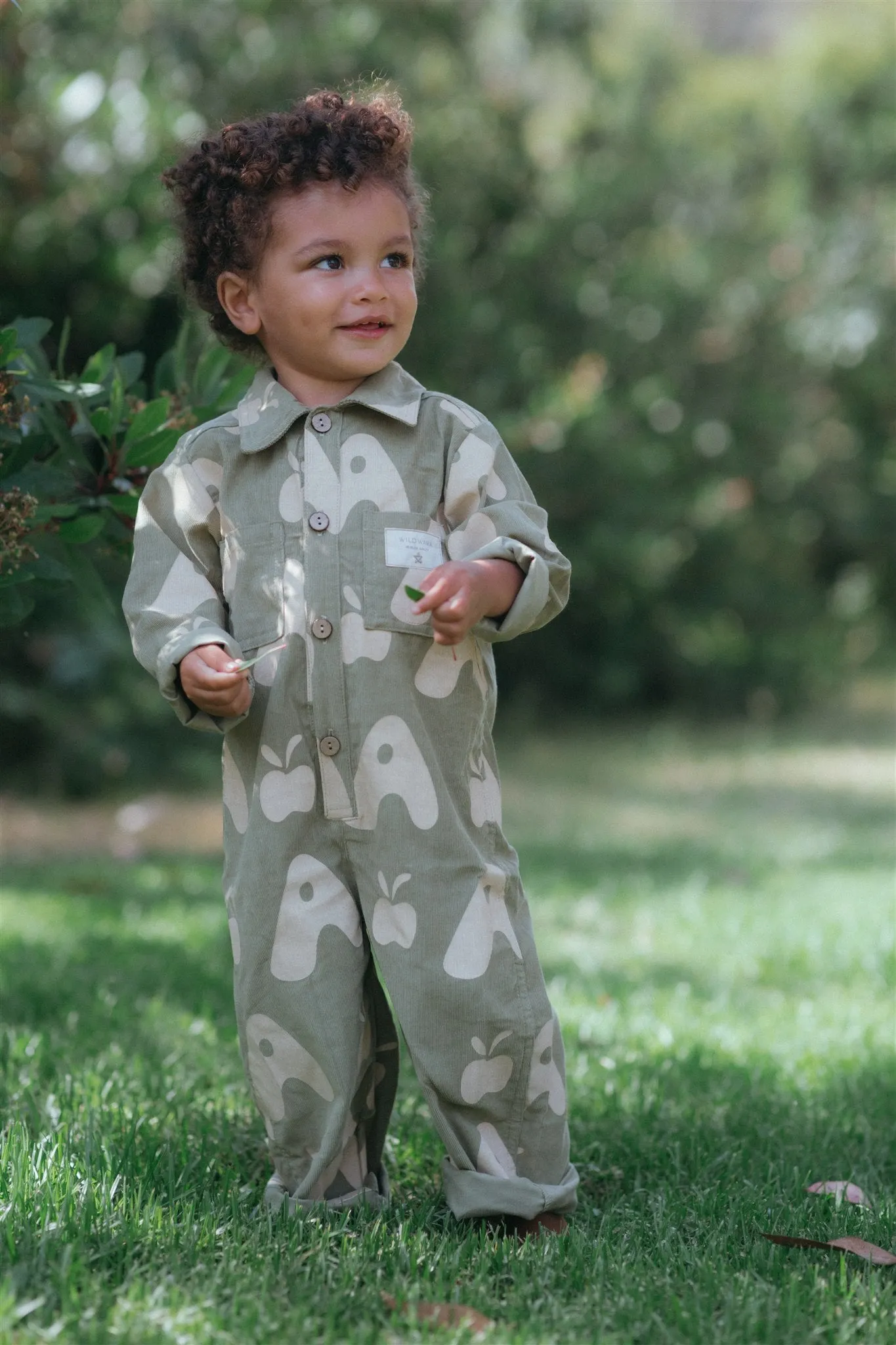 Buttons Jumpsuit - Olive Apple