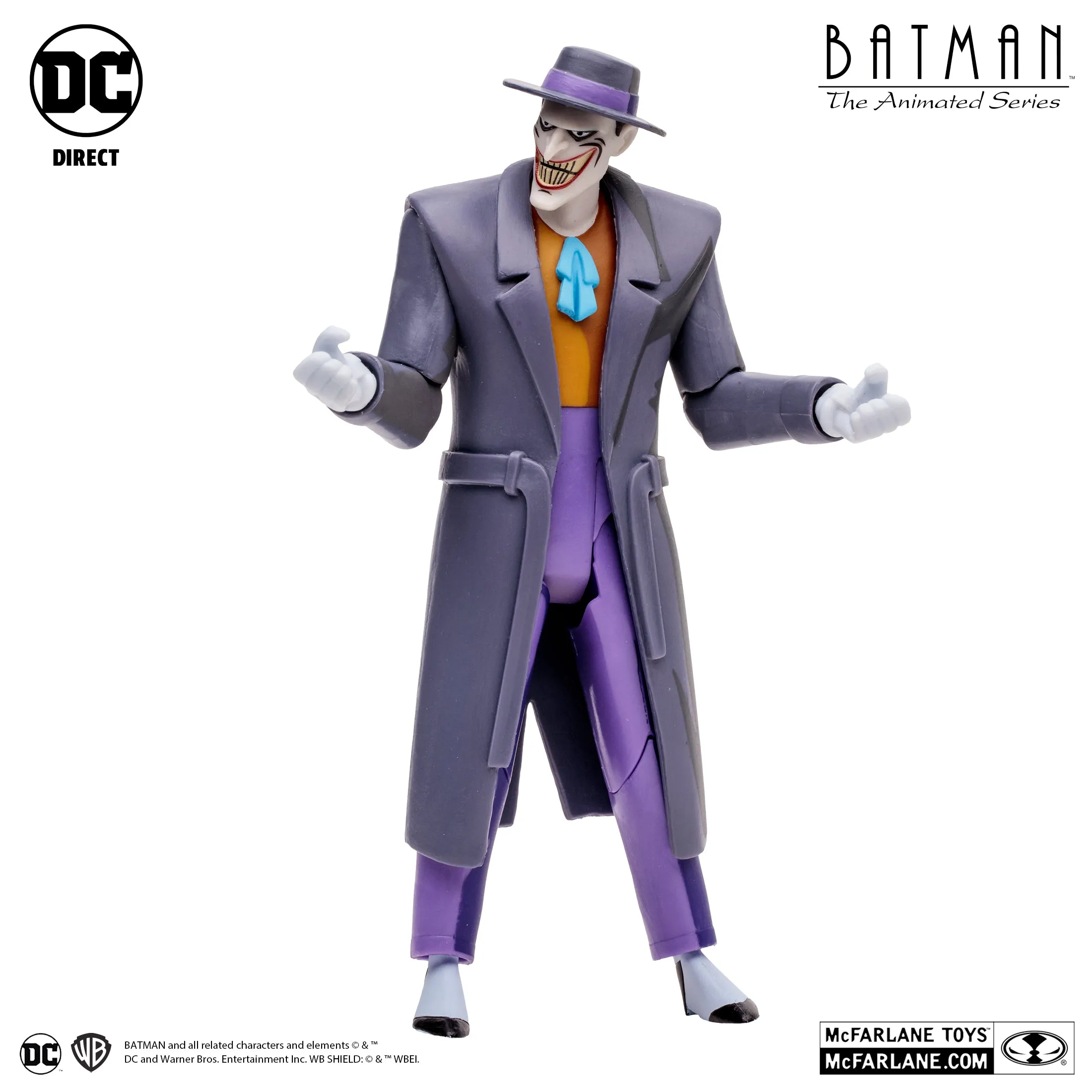 DC Comics Batman The Animated Series: The Joker (Trench Coat) (Lock-Up BAF) 7" Inch Scale Action Figure - McFarlane Toys (Target Exclusive)