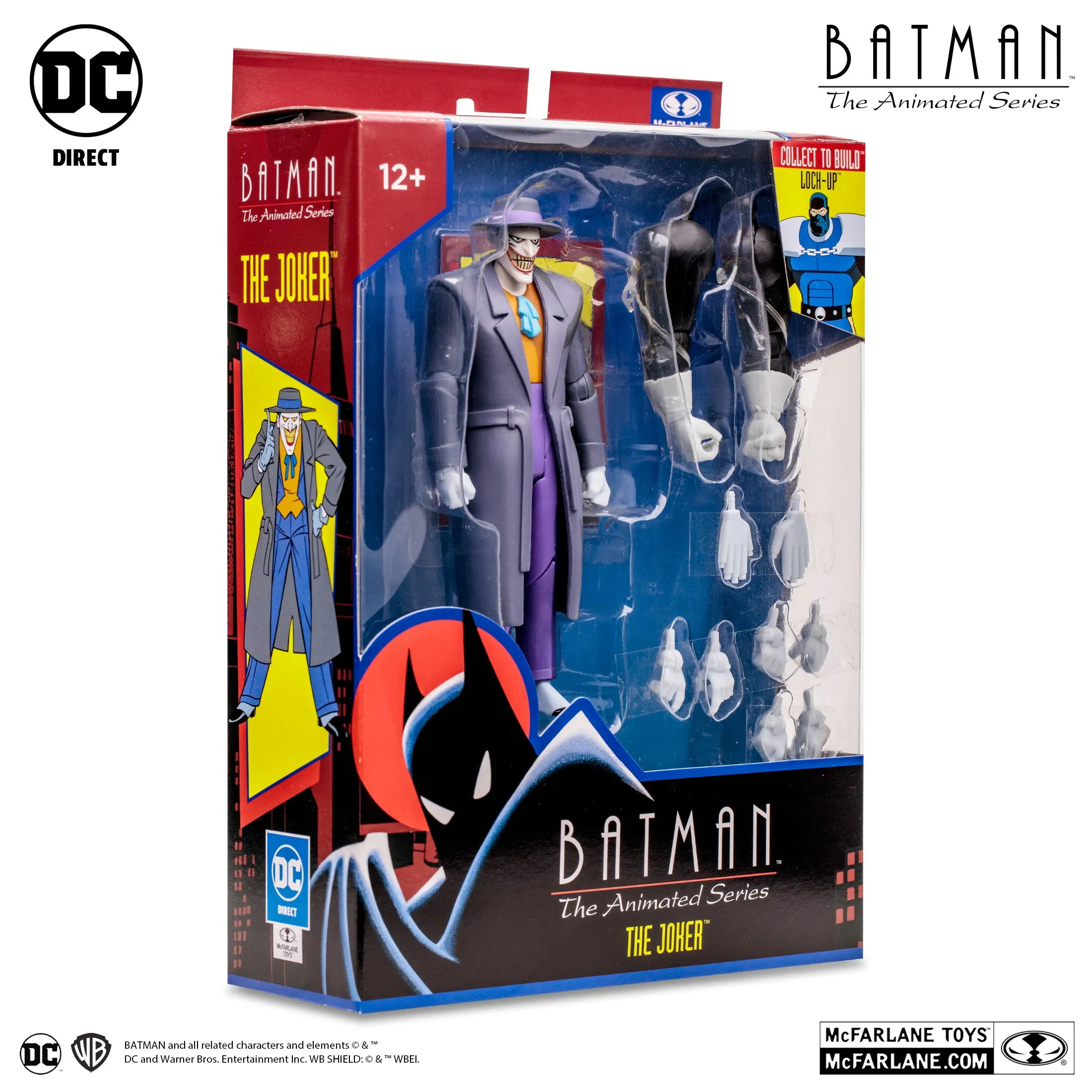 DC Comics Batman The Animated Series: The Joker (Trench Coat) (Lock-Up BAF) 7" Inch Scale Action Figure - McFarlane Toys (Target Exclusive)