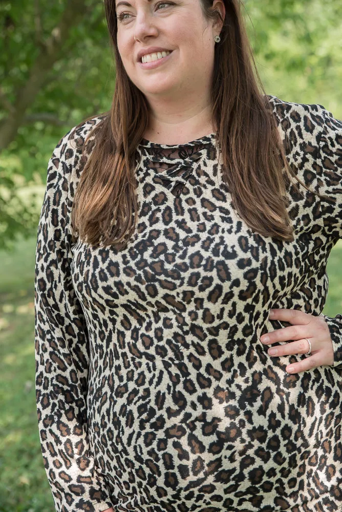 Leopard and Lace Top [Online Exclusive]