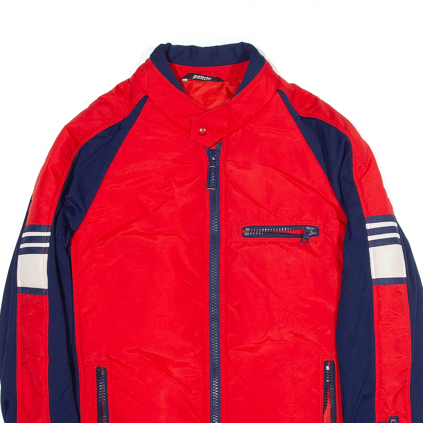 PROTECTOR EXCLUSIVE Jacket Red 90s Nylon Sherpa Lined Mens M
