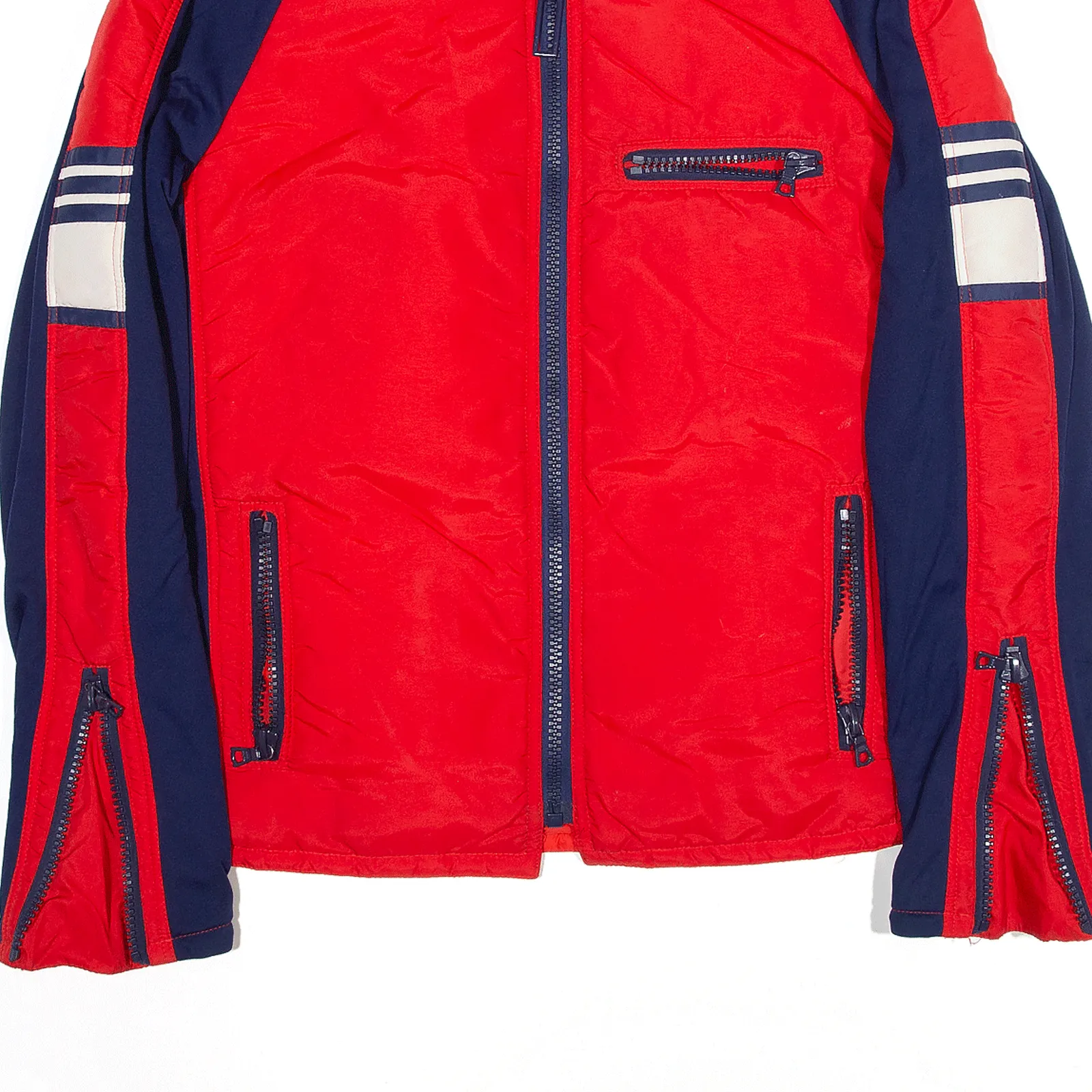 PROTECTOR EXCLUSIVE Jacket Red 90s Nylon Sherpa Lined Mens M