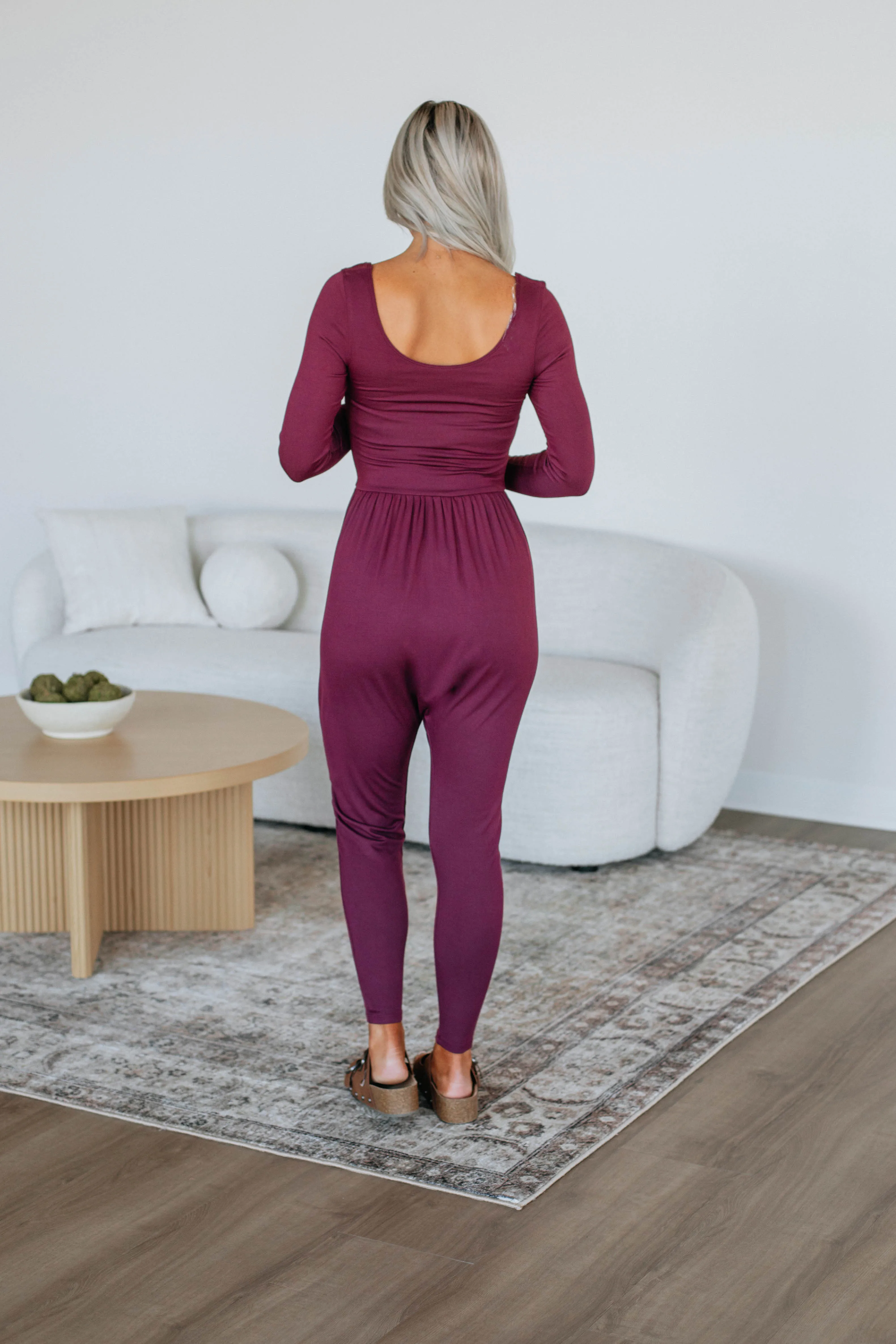 Solene Jumpsuit - Plum