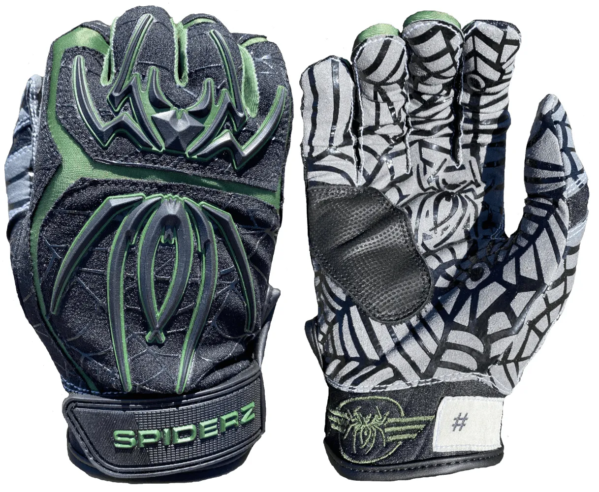Spiderz HYBRID Limited Edition Batting Gloves: "40 MIKE MIKE"