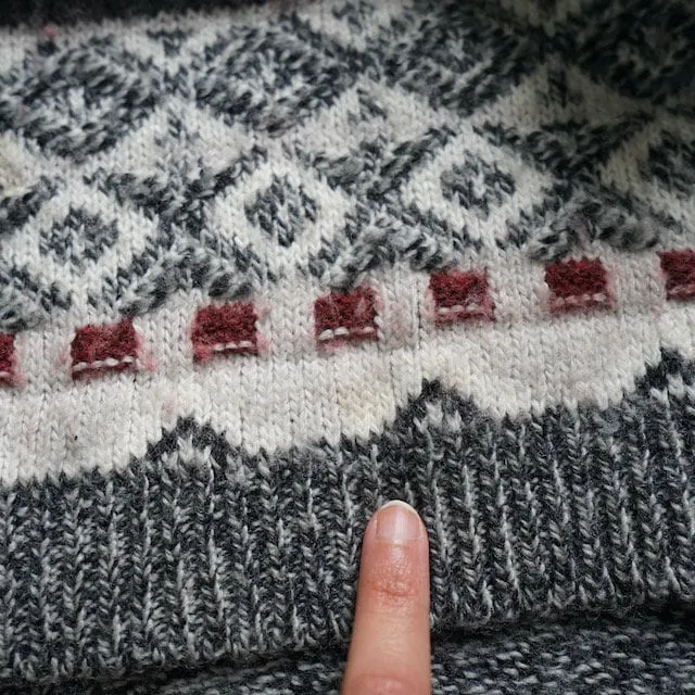 Vintage knit vest size L grey