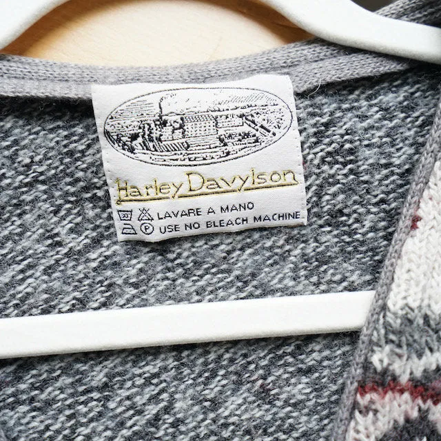 Vintage knit vest size L grey